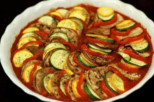 Préparation de ratatouille pour le régime Dukan