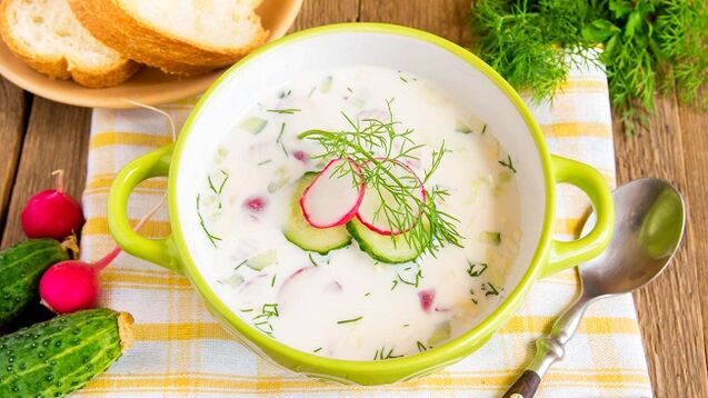comment cuisiner l'okroshka avec le régime Dukan